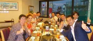 Cena con la Junta directiva de la Internacional Shiatsu Foundation