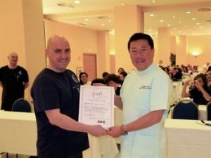 Shiatsu Examen Internacional, Takshi Namikoshi y Arturo Valenzuela Entrega de Diplomas
