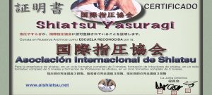 Shiatsu Yasuragi Reconocida por Asociacion Internacional de Shiatsu
