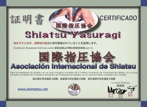 Shiatsu Yasuragi Reconocida por Asociacion Internacional de Shiatsu