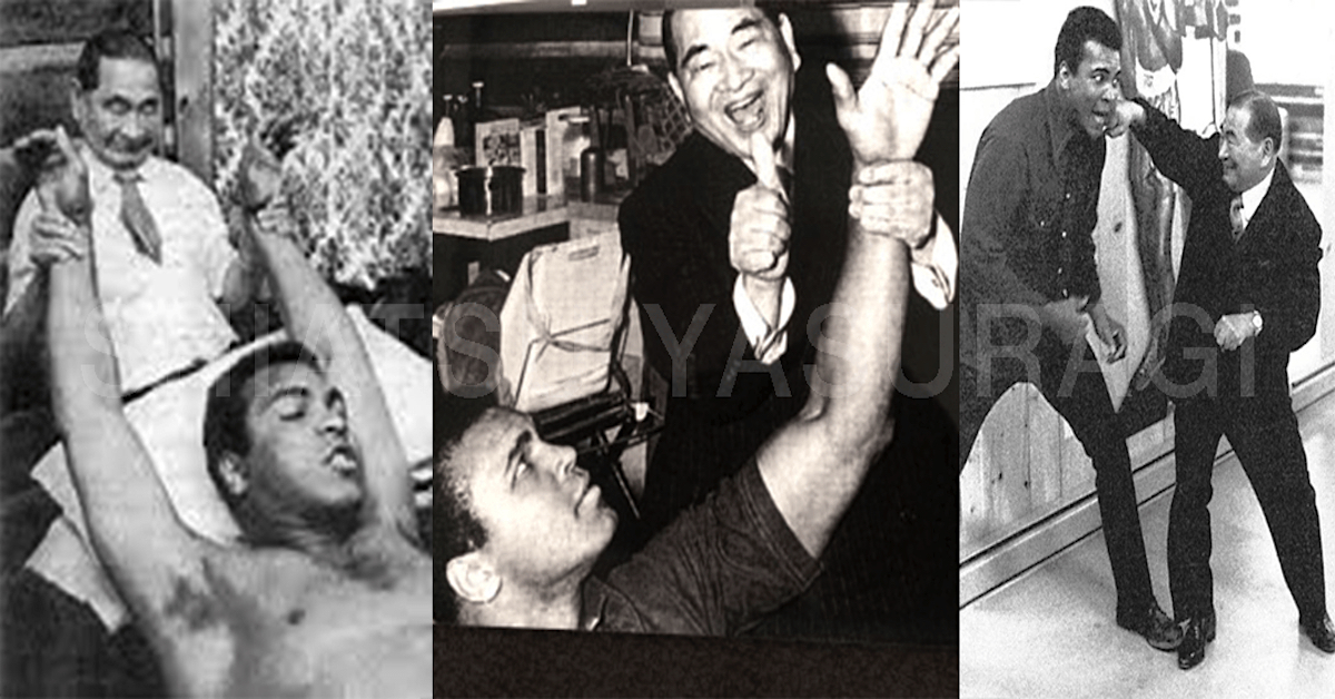 muhammad ali apreciaba el shiatsu y le gustaba tratarse con Tokujiro Namikoshi